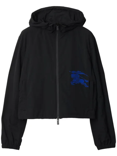 Geacă Burberry cu broderie negru