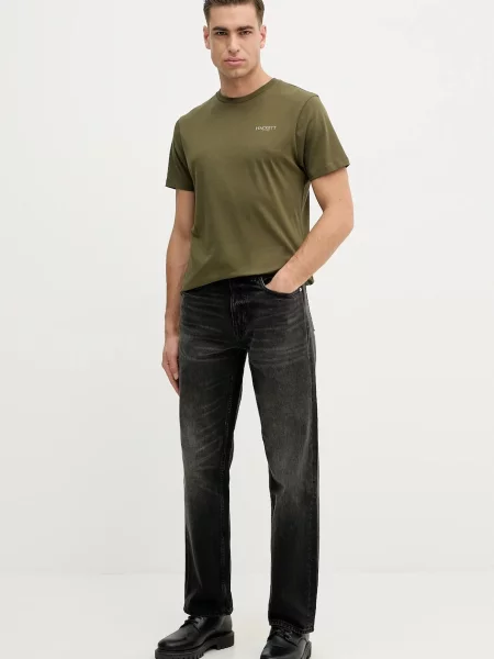 Футболка Hackett London с принтом зеленая