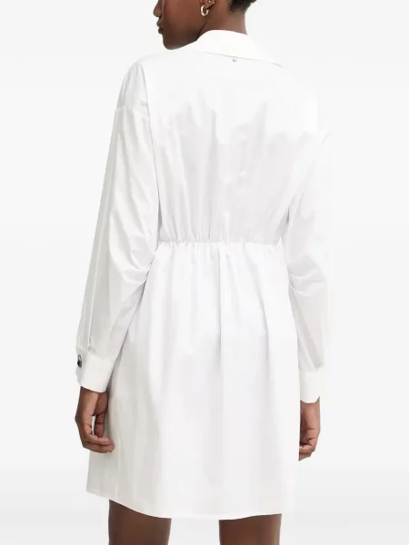 Cu centură rochie tip cămașă Armani Exchange alb