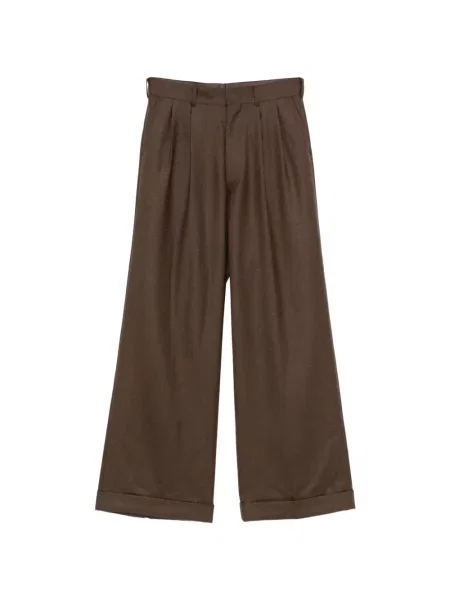 Pantaloni Junya Watanabe Man de lână maro