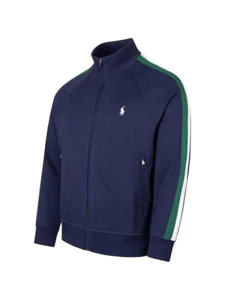 Бягане къс яке Polo Ralph Lauren с V-образно деколте бяло