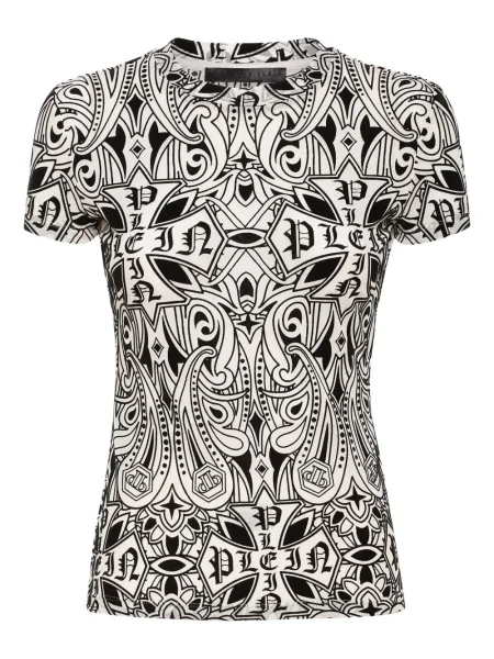 Tricou Philipp Plein alb