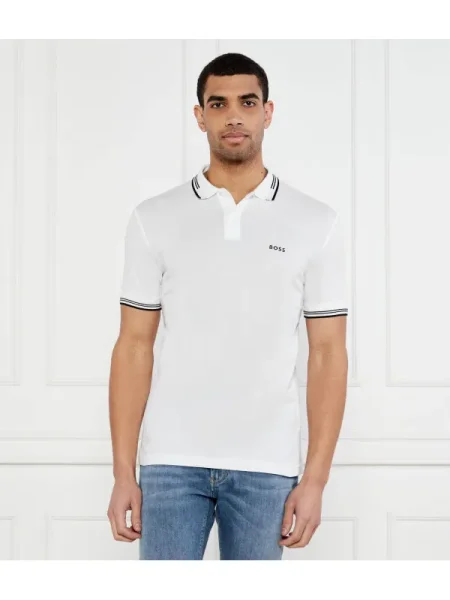 Boss Tricou polo Paul alb