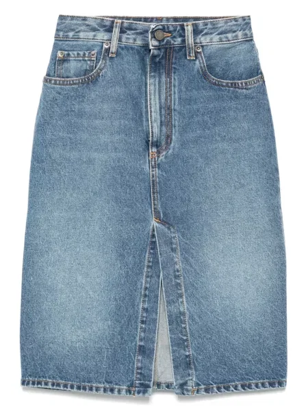 Spódnica jeansowa Alessandra Rich niebieska