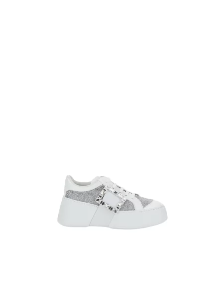 Sneakersy Roger Vivier skórzane białe