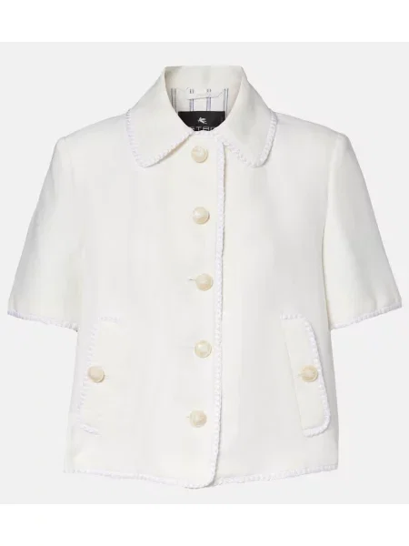 Geacă Etro de lână alb