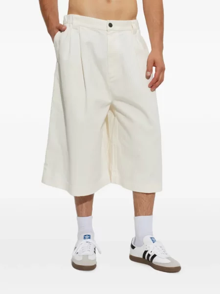 Pantaloni scurți din denim Adidas alb
