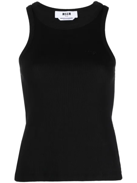 Top Msgm cu broderie negru