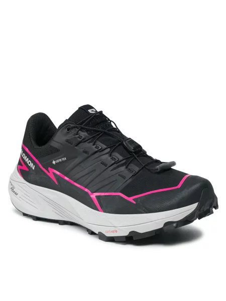 Взуття Salomon Thundercross GORE-TEX Black/Black/Pink Glo чорні