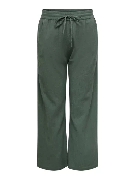 ONLY Carmakoma Pantaloni CARTIZANA pin verde