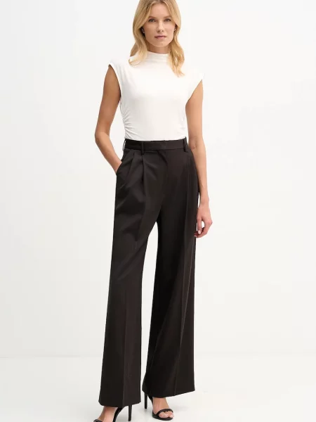 Dkny bluzka gładka beżowy