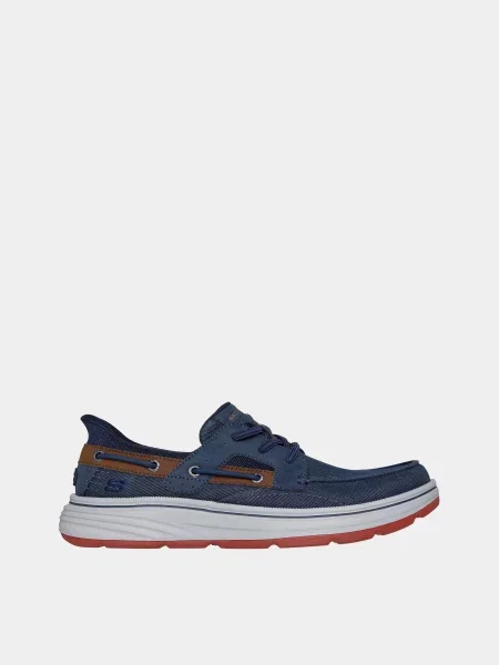 Мокасини Skechers TROUTT текстиль/штучна шкіра синій
