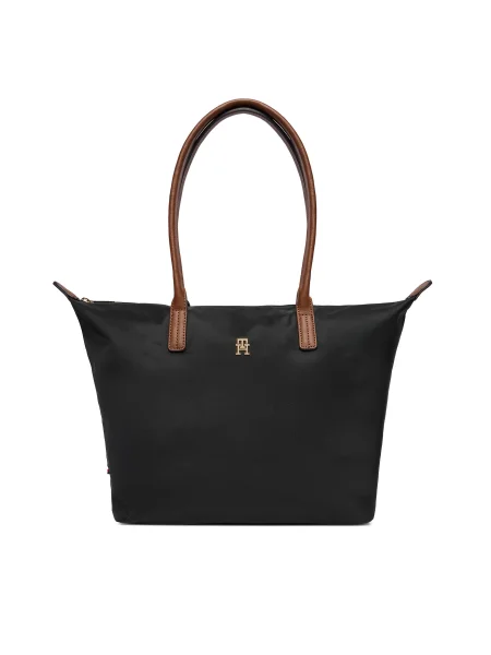 TOMMY HILFIGER Shopper táska POPETTE barna fekete