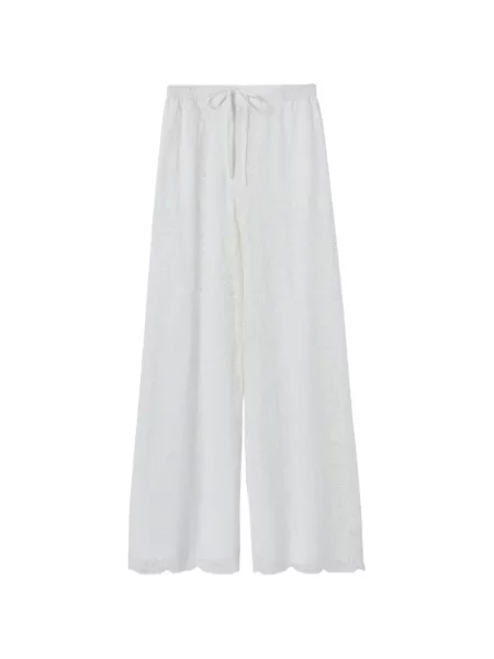 Sznurek ściągający spodnie ze ściągaczem Claudie Pierlot koronkowy biały