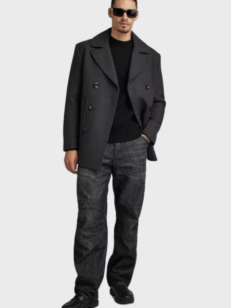 Вовняне пальто G-star Raw сіре