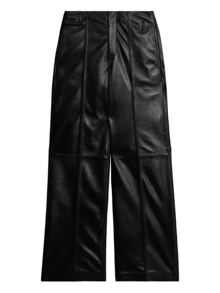 Pantaloni Isabel Marant din piele negru