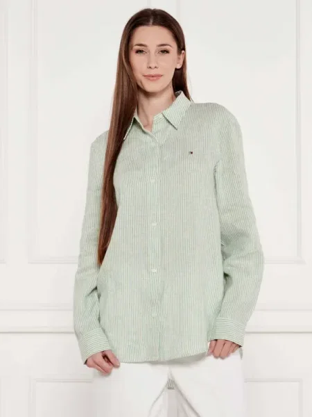 Tommy Hilfiger De in cămașă | Relaxed fit verde
