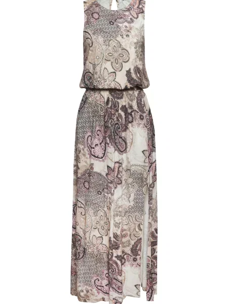 LASCANA Poletna obleka temno bež / svetlo rjava / roza črna