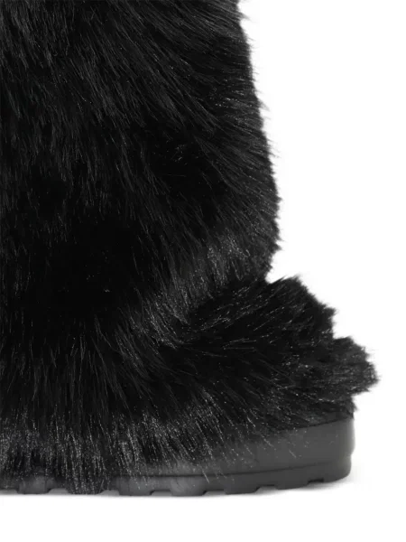 Botine Casadei cu blană negru
