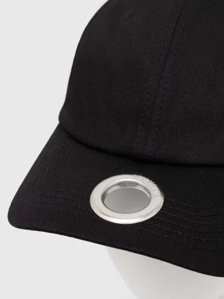 Бейсболка VETEMENTS Ring Cap чорний однотонна