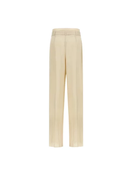 Spodnie Max Mara Studio beżowe