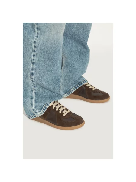 Sneakersy Maison Margiela zamszowe brązowe