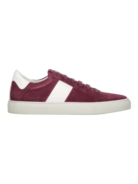 Lekkie sneakersy Paul & Shark skórzane czerwone