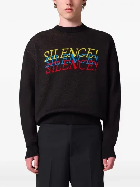 Pulover Msgm cu decolteu rotund maro