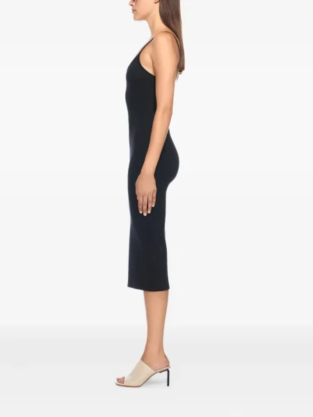 Rochie midi Off-white până la genunchi de costum alb