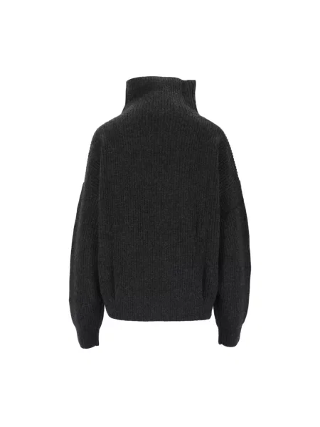 Sweter z golfem Isabel Marant wełniany szary