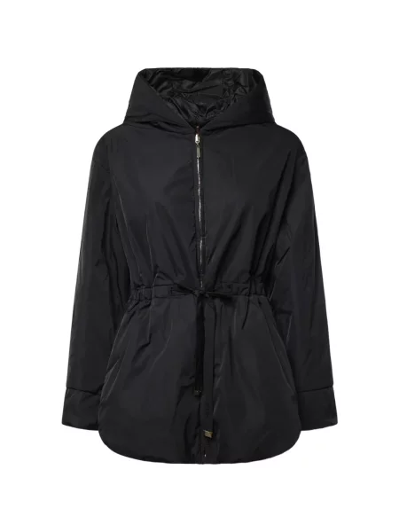 Geacă parka Max Mara cu cordon negru