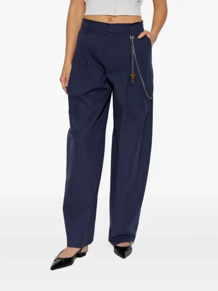 Pantaloni Alexander Wang plisate albastru