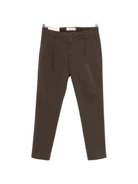 Plisované kalhoty Briglia 1949 hnědé