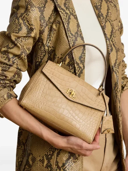 Кожена шопинг чанта Lauren Ralph Lauren
