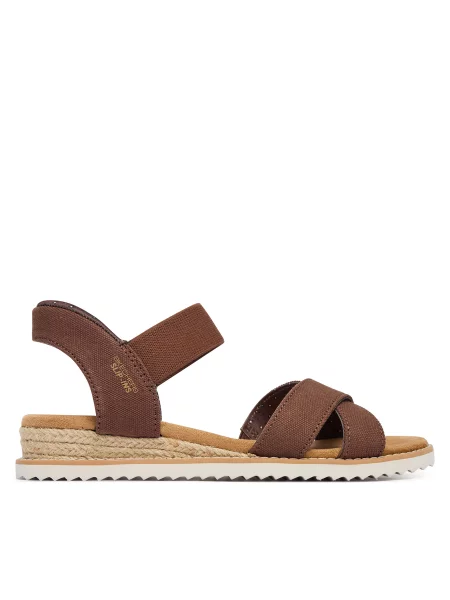 Skechers Sandali BOBS Desert Kiss Golden Lily rjava