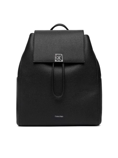 Calvin Klein plecak z imitacji skóry czarny
