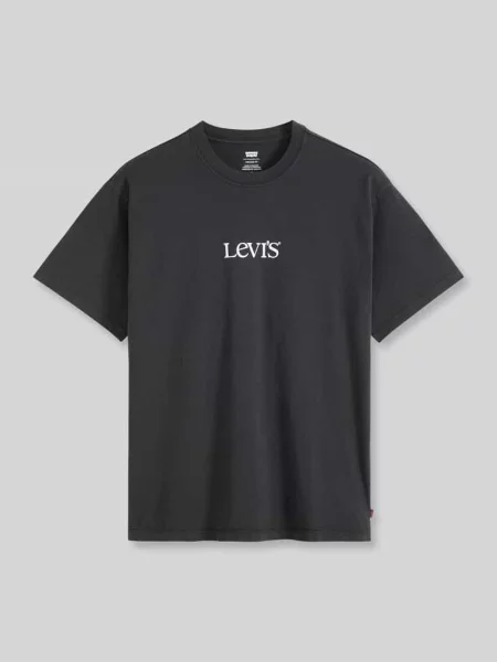 T-shirt o kroju relaxed fit z czystej bawełny Levi's czarna
