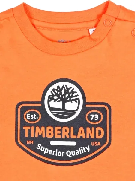 Koszulka dziecięca Timberland pomarańczowa