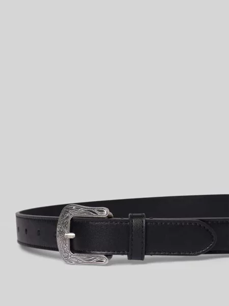 Pasek z imitacji skóry Lauren Ralph Lauren czarny