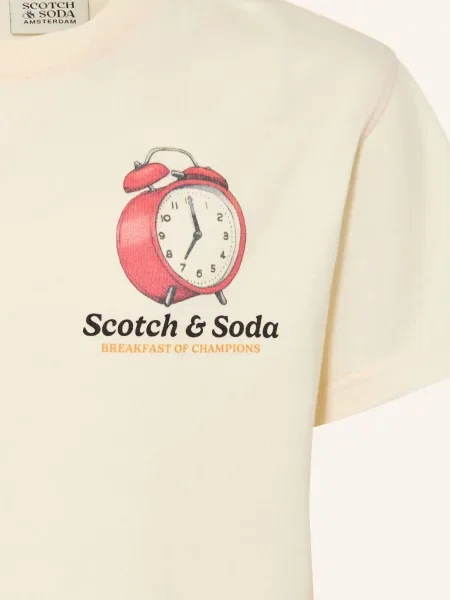 Scotch & Soda Koszulka weiss czerwona