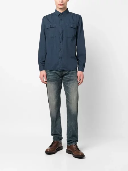 Tiesūs džinsai Ralph Lauren Rrl mėlyna