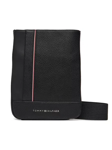 Tommy Hilfiger Crossover torbica Th Central Mini Crossover Crna bijela