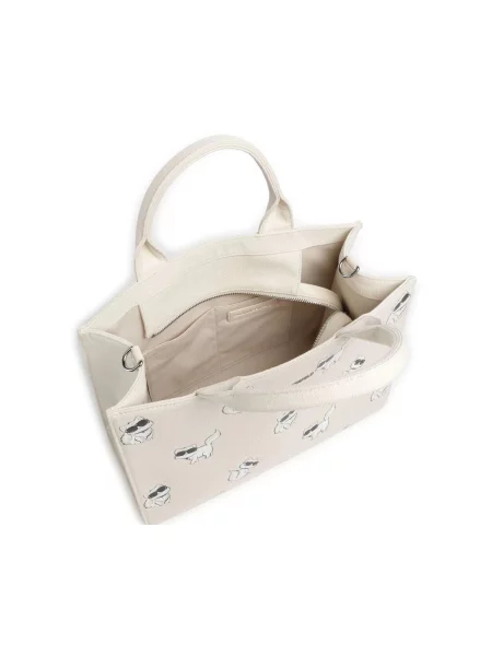 Geantă shopper Karl Lagerfeld alb