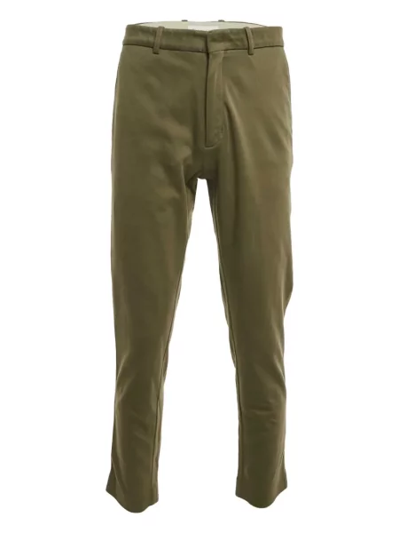 Pantaloni Moncler din jerseu verde
