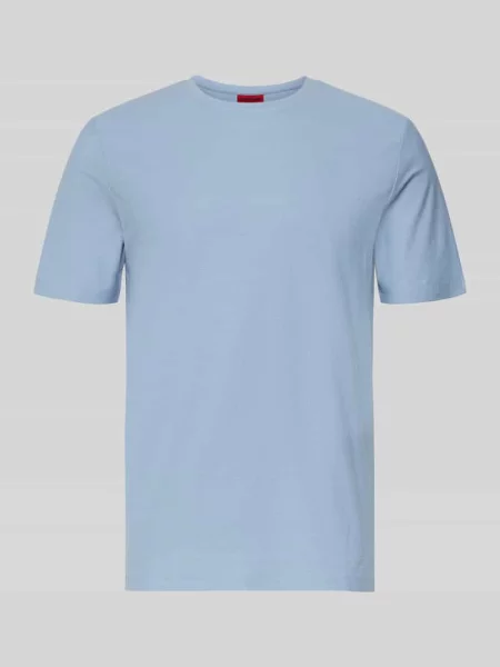 Regular Fit T-shirt z czystej bawełny model DIMERSTESO' Hugo