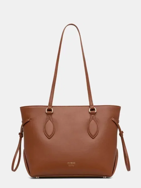 Кожена чанта Guess FLORENCE HWFLNC кафяво