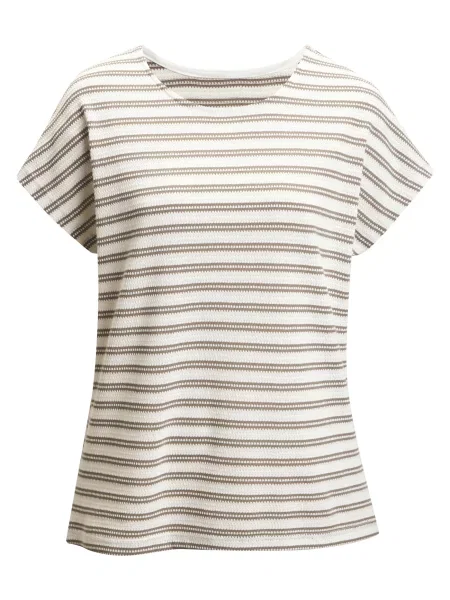 VIVANCE by LASCANA Tricou kaki / murdar alb