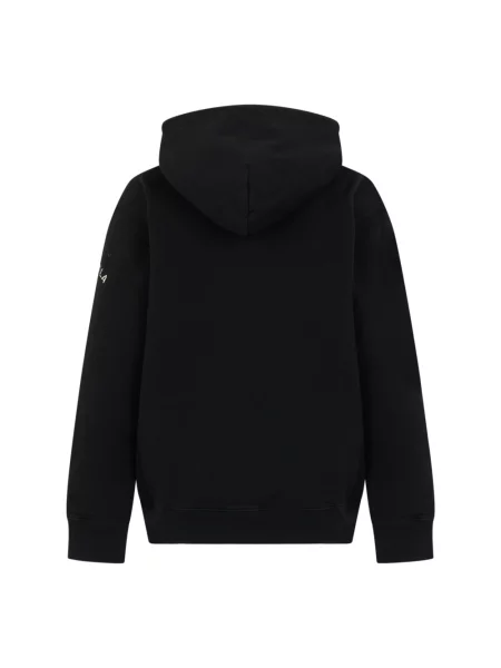 Bluza z kapturem Mm6 Maison Margiela z kapturem czarna