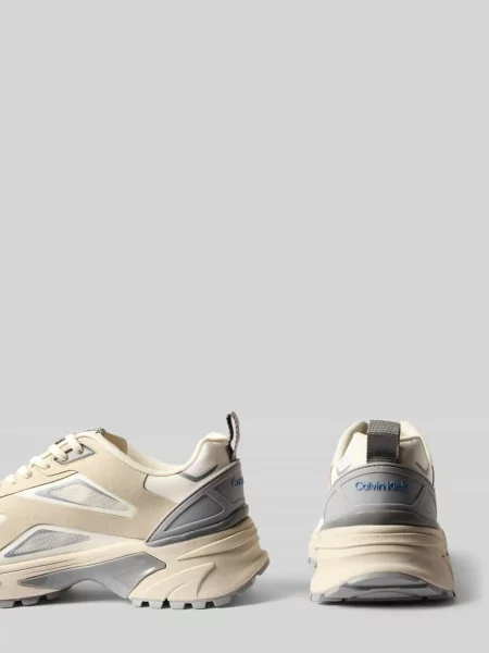 Buty Calvin Klein Hike Run Ckstripe Ripst oatmeal/marshmallow/cloudburst beżowe