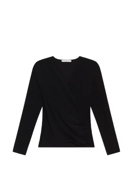 Tricou Maliparmi drapate plic negru